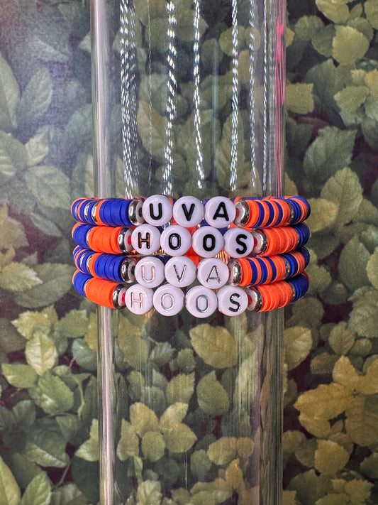 UVA Hoos Pride Clay Bead Bracelets